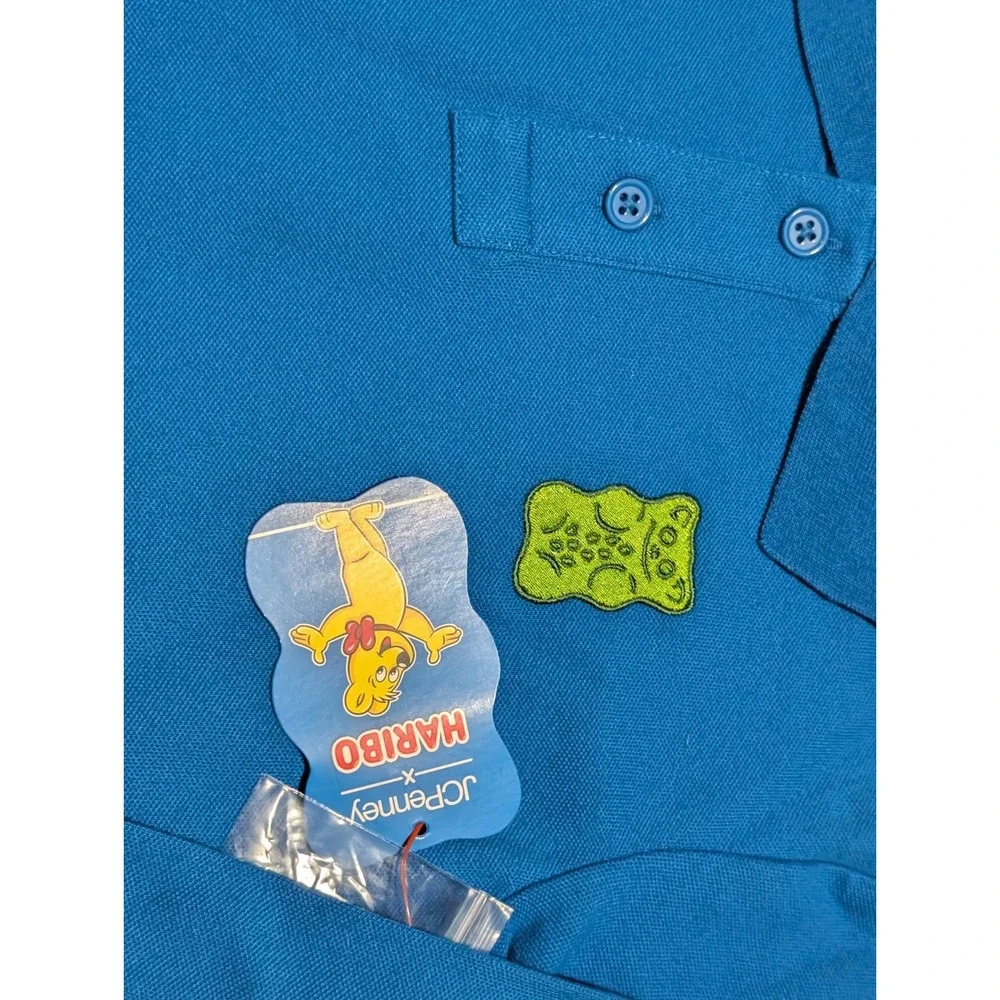 Haribo Kids‎ 4T Long Sleeve Blue Polo Shirt New With Tags 34.00 Retail